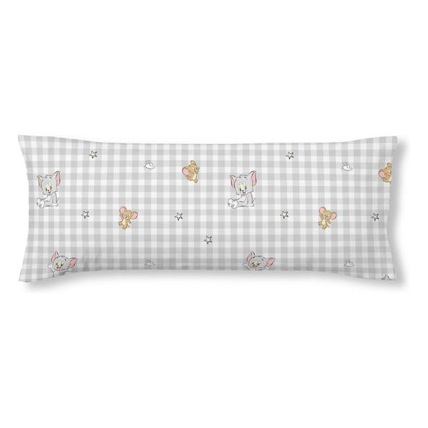 FUNDA DE ALMOHADA 100% ALGODÓN MODELO TOM & JERRY DE 80X80 CM. - imagen 1