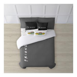 FUNDA NÓRDICA CON BOTONES 100% ALGODÓN MODELO FRIENDS MARENGO PARA CAMA DE 180 (260X240 CM)