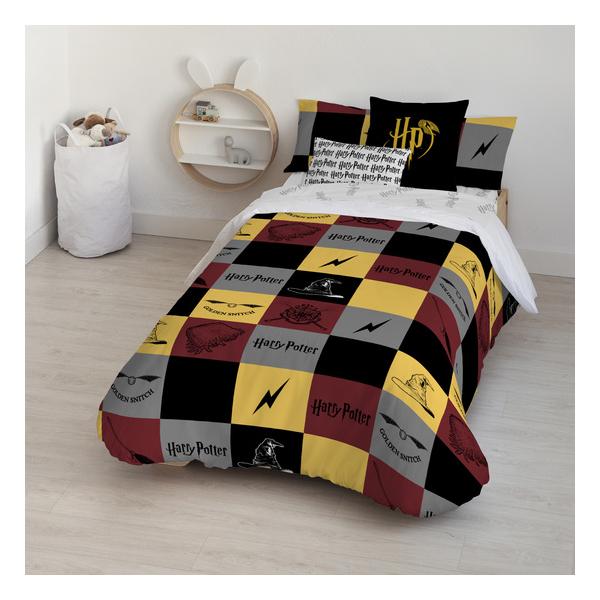 FUNDA NÓRDICA CON BOTONES 100% ALGODÓN MODELO HOGWARTS CUADROS PARA CAMA DE 180 (260X240 CM) - imagen 2