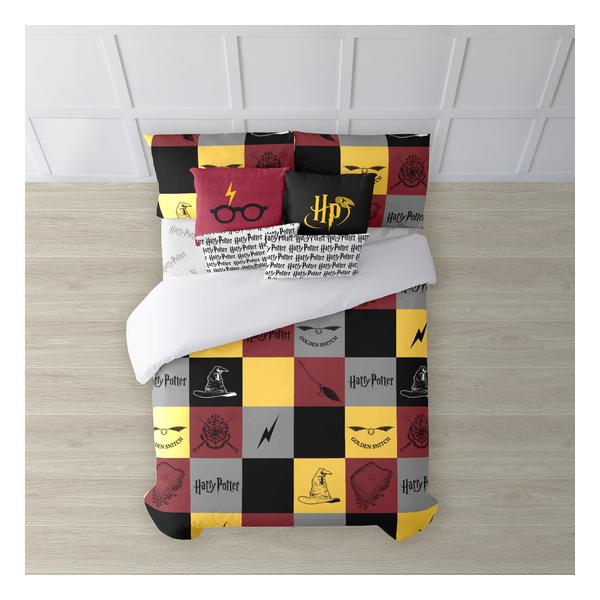 FUNDA NÓRDICA CON BOTONES 100% ALGODÓN MODELO HOGWARTS CUADROS PARA CAMA DE 180 (260X240 CM) - imagen 3