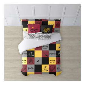 FUNDA NÓRDICA CON BOTONES 100% ALGODÓN MODELO HOGWARTS CUADROS PARA CAMA DE 180 (260X240 CM)