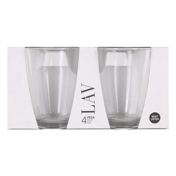 SET 4 VASOS 415CC VEGA BEST OFFER - imagen 1