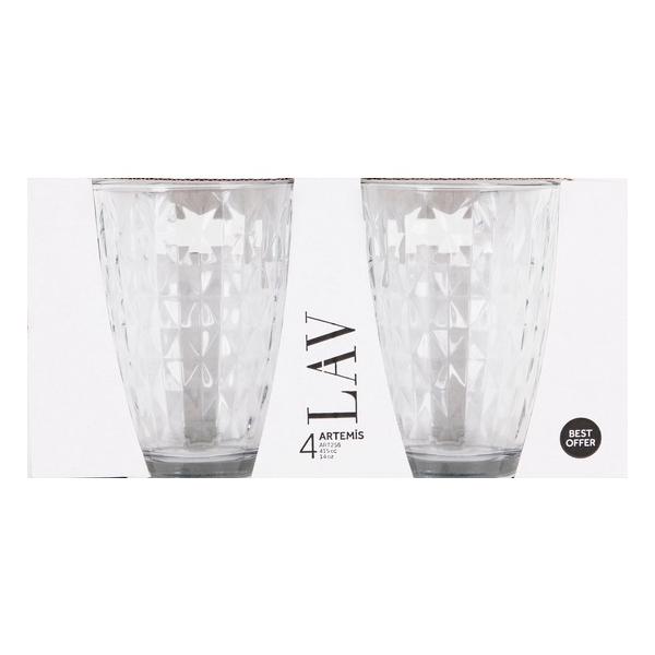 SET 4 VASOS 415CC ARTEMIS BEST OFFER - imagen 1