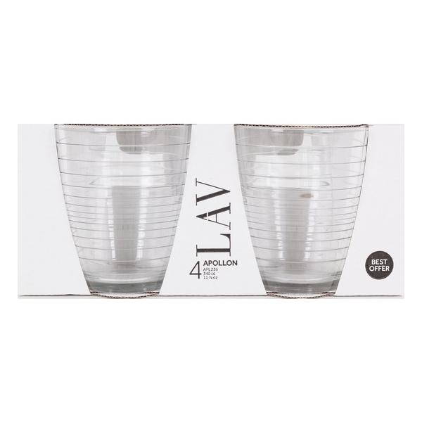 SET 4 VASOS 340CC APOLLON BEST OFFER - imagen 1