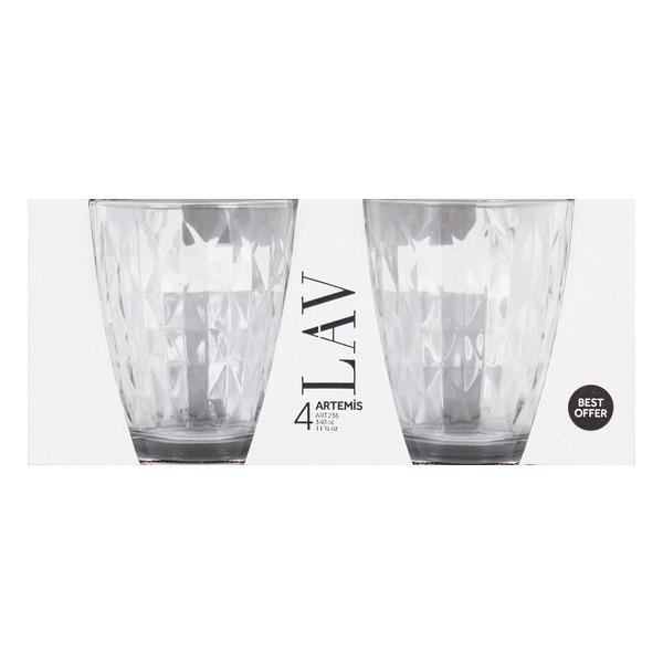 SET 4 VASOS 340CC ARTEMIS BEST OFFER - imagen 1