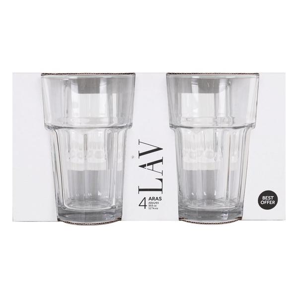 SET 4 VASOS 365CC ARAS BEST OFFER - imagen 1