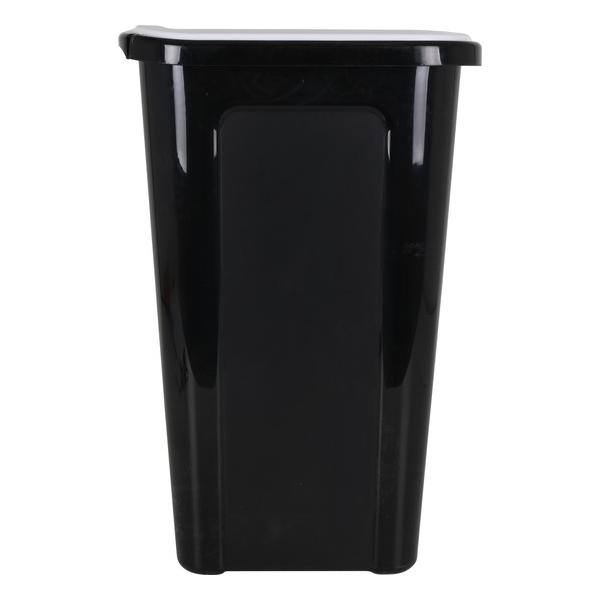 CUBO BASURA COVERLINE 44L NEGRO/TAPA BLANCA - imagen 1