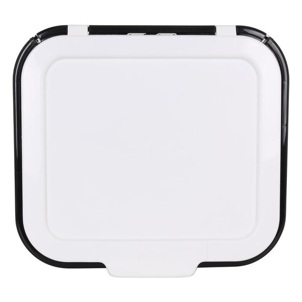 CUBO BASURA COVERLINE 44L NEGRO/TAPA BLANCA - imagen 2