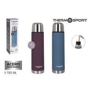 TERMO INOXIDABLE 750ML SOFT TOUCH - 2 SURTIDOS