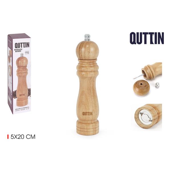 MOLINILLO PIMIENTA MADERA 20CM QUTTIN