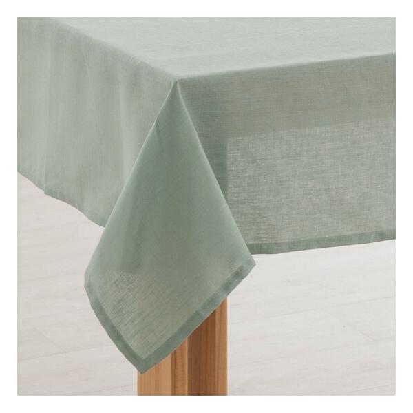 MANTEL HIDROFUGO ANTIMANCHAS LINO 100% AQUA - imagen 1