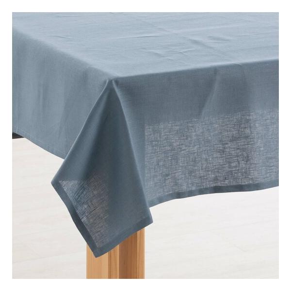 MANTEL HIDROFUGO ANTIMANCHAS LINO 100% DENIM BLUE - imagen 1