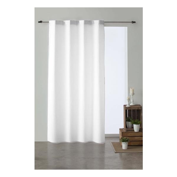 CORTINA DOBLADILLO VISILLO BLANCO OPTICO 140X260