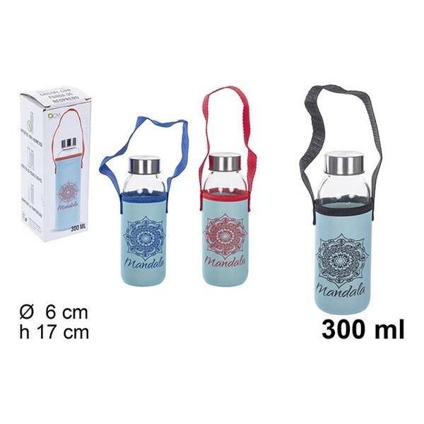 BOTELLA CRISTAL CON FUNDA NEOPRENO 300ML