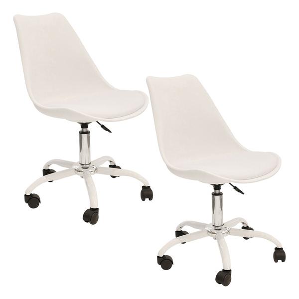 2X SILLA CON RUEDAS BLANCA - imagen 3