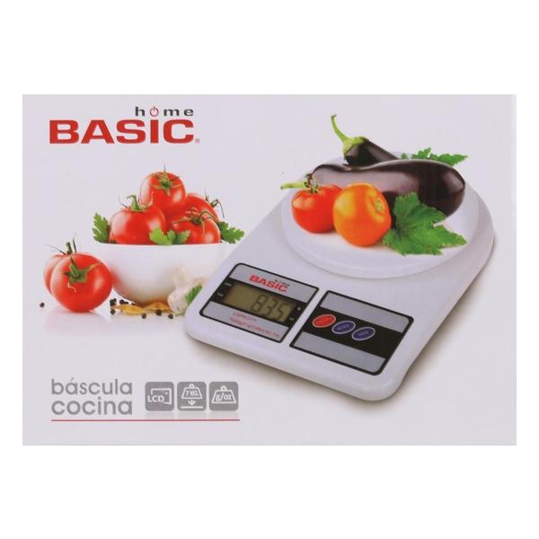 BASCULA COCINA DIGITAL 7KG BASIC HOME