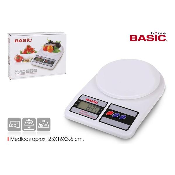 BASCULA COCINA DIGITAL 7KG BASIC HOME - imagen 3