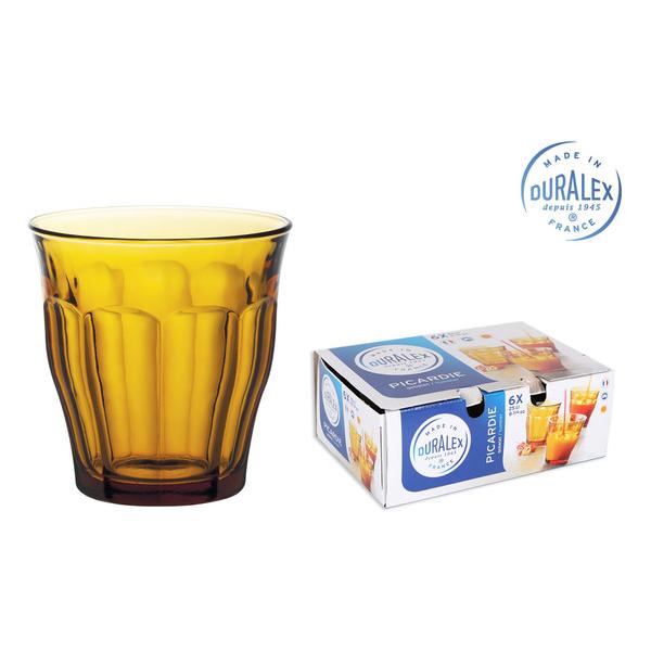 EK SET 6 VASO 25CL AMBAR PICARDIE