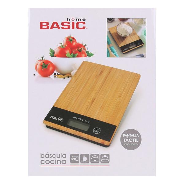 BASCULA COCINA DIGITAL CUAD. BAMBU BASIC H