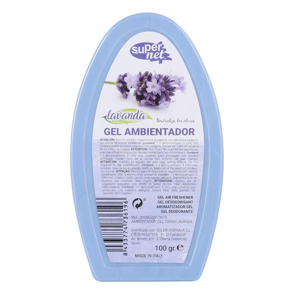 AMBIENTADOR GEL 100GR.LAVANDA SUPERNET