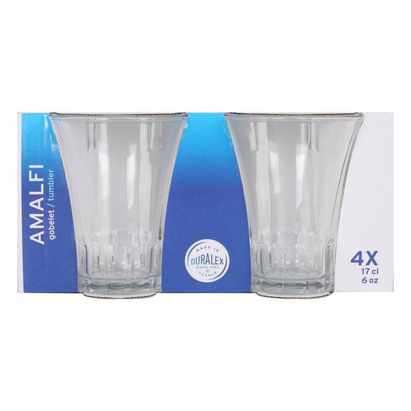 SET 4 VASOS TRANSPARENTE 17CL AMALFI - imagen 1