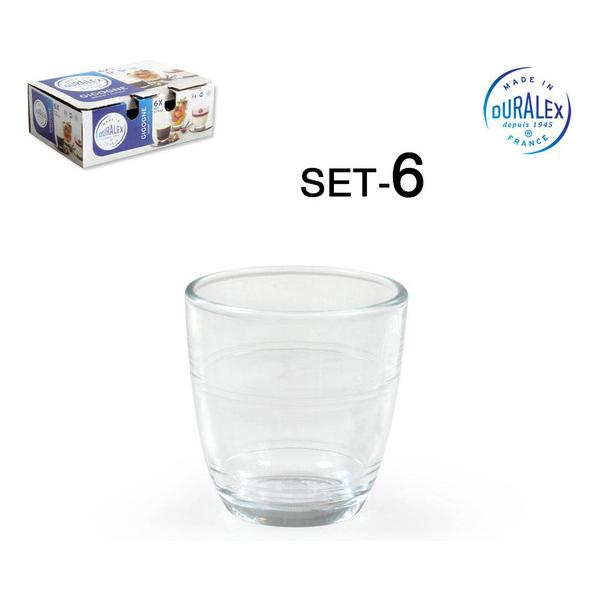 SET 6 VASOS TRANSPARENTE 90CC GIGOGNE