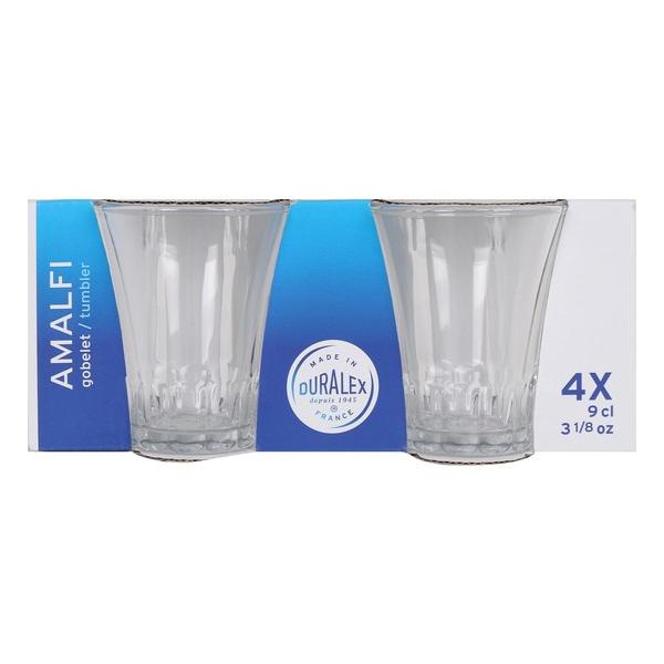 SET 4 VASOS TRANSPARENTE 9CL AMALFI - imagen 1