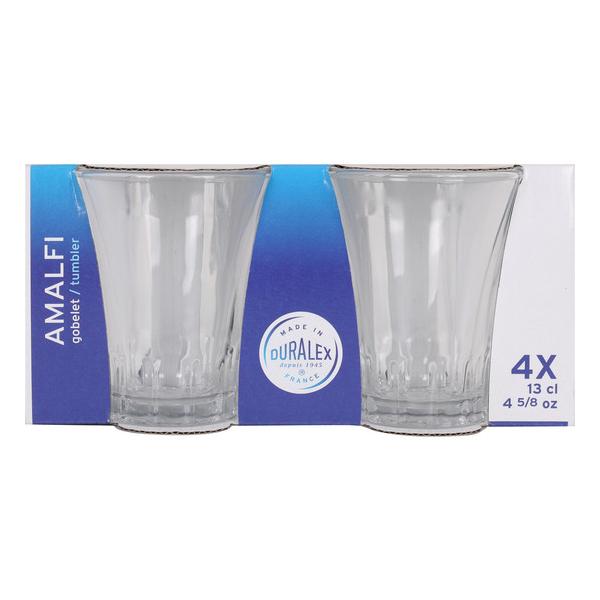 SET 4 VASOS TRANSPARENTE 13CL AMALFI - imagen 1