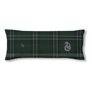 FUNDA DE ALMOHADA 100% ALGODÓN MODELO SLYTHERIN CUADRO DE 105 CM.