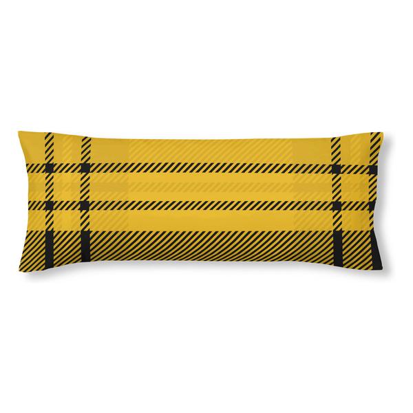 FUNDA DE ALMOHADA 100% ALGODÓN MODELO HUFFLEPUFF CUADRO DE 80X80 CM. - imagen 1