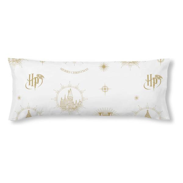 FUNDA DE ALMOHADA 100% ALGODÓN MODELO HOGWARTS GOLD CHRISTMAS DE 105 CM. - imagen 1