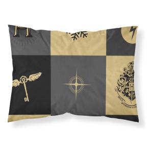 FUNDA DE ALMOHADA 100% ALGODÓN MODELO HOGWARTS CUADROS NAVIDAD DE 50X80CM.