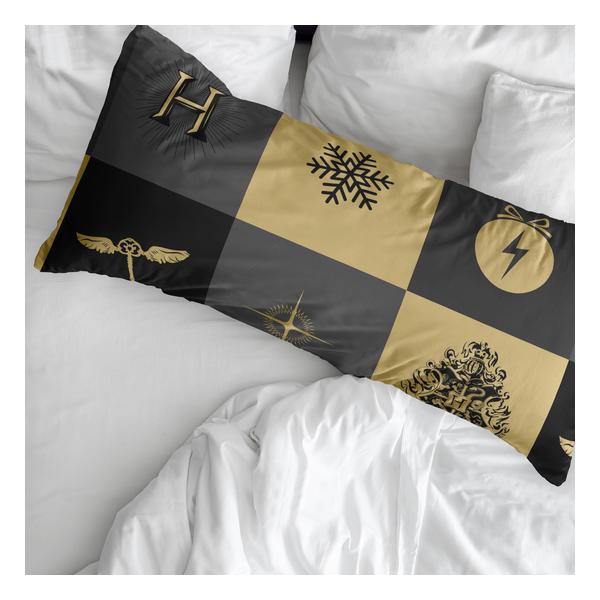 FUNDA DE ALMOHADA 100% ALGODÓN MODELO HOGWARTS CUADROS NAVIDAD DE 65X65 CM.