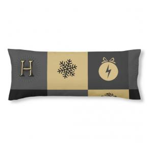 FUNDA DE ALMOHADA 100% ALGODÓN MODELO HOGWARTS CUADROS NAVIDAD DE 105 CM.