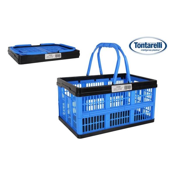 CAJA PLEGABLE C/ASAS 16L VOILА AZUL/NEGRO - imagen 3