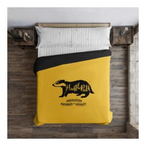 FUNDA NÓRDICA CON BOTONES 100% ALGODÓN MODELO HUFFLEPUFF VALUES PARA CAMA DE 150/160 (240X220 CM)