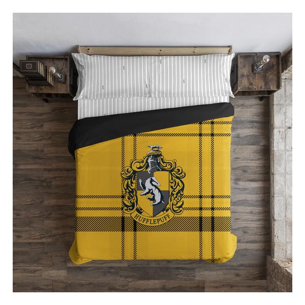 FUNDA NÓRDICA CON BOTONES 100% ALGODÓN MODELO CLASSIC HUFFLEPUFF PARA CAMA DE 105 (180X220 CM) - imagen 3