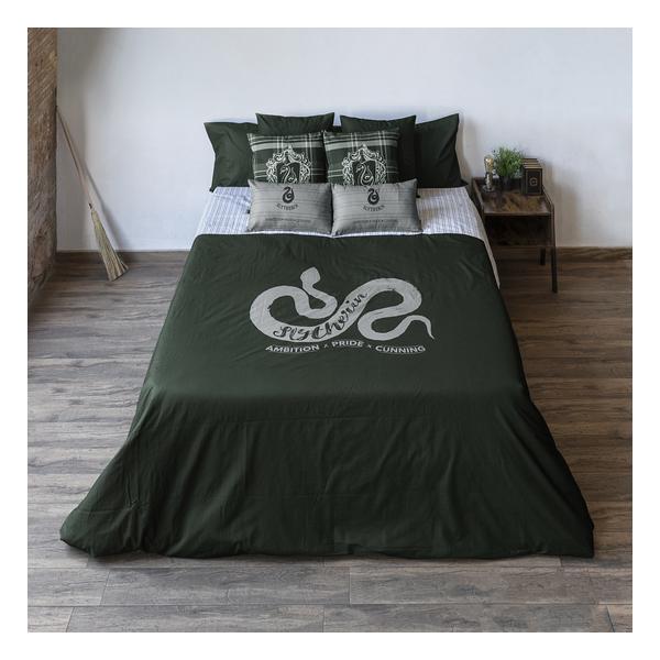 FUNDA NÓRDICA CON BOTONES 100% ALGODÓN MODELO SLYTHERIN VALUES PARA CAMA DE 180 (260X240 CM) - imagen 1