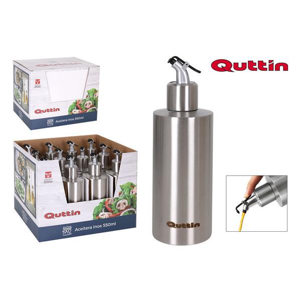 ACEITERA INOX 550ML C/TAPÓN QUTTIN - imagen 2