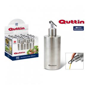 ACEITERA INOX 550ML C/TAPÓN QUTTIN