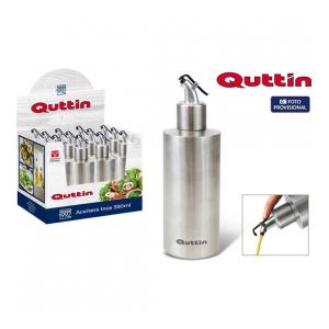 ACEITERA INOX 350ML C/TAPÓN QUTTIN