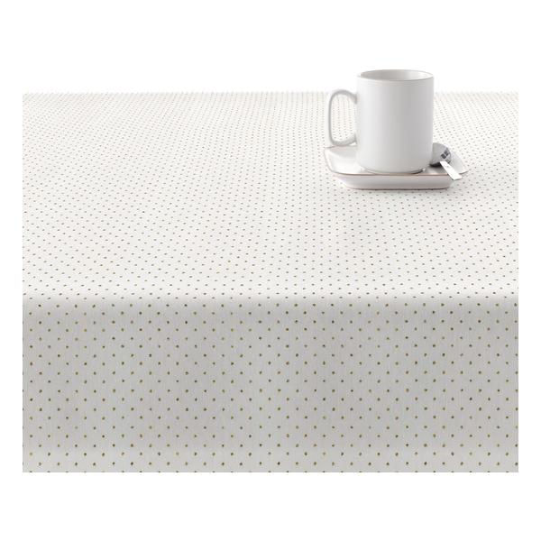 MANTEL RESINADO ANTIMANCHAS MODELO DOTS GOLD - imagen 1