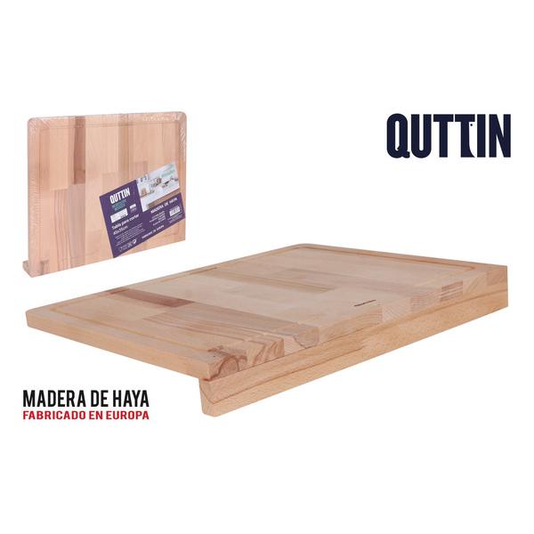 TABLA CORTAR MADERA 45X35CM CON BORDE QUTTIN