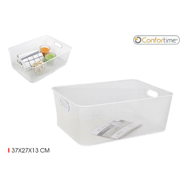 CESTA ORGANIZADOR METAL 37X27X13CM CONFORTIME