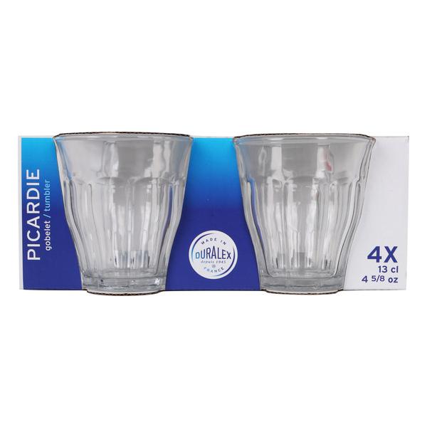 SET 4 VASOS TRANSPARENTE 130CC PICARDIE - imagen 1