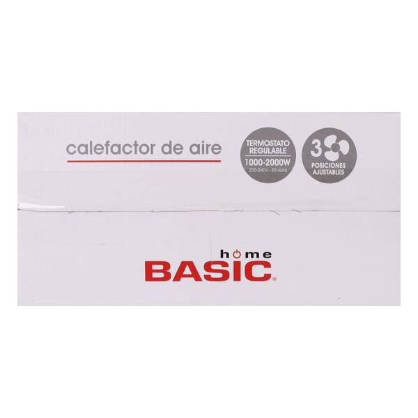 CALEFACTOR AIRE 10002000W 2 POSICI BASIC HOME - imagen 2