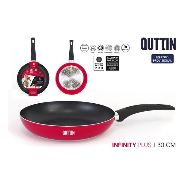 SARTEN 30CM ROJA SOFT T.INFINITY PL QUTTIN