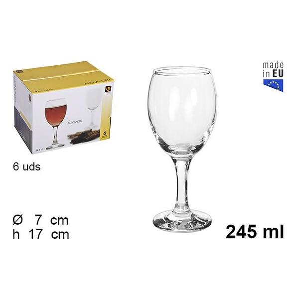 COPA CRISTAL VINO ALEXANDER 245ML