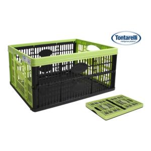 CAJA PLEGABLE 32L 47.5X35X23.6CM VOILА VERDE/NEGRO