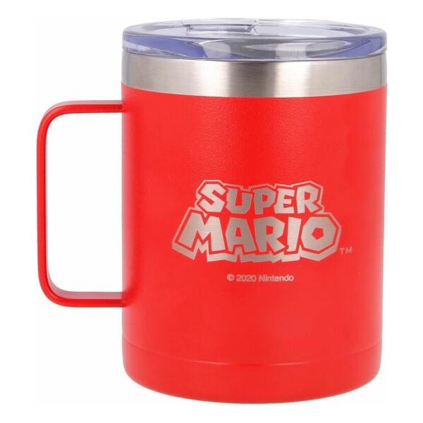 TAZA TERMO ACERO INOXIDABLE SUPER MARIO BROS NINTENDO 380ML - imagen 1